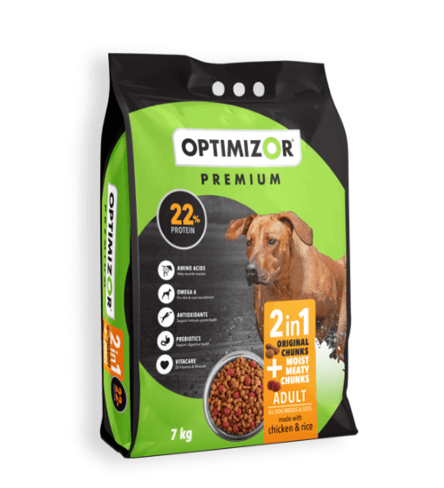 Petchoww-Optimzor Adult 2in1 Moist Meaty Chunks