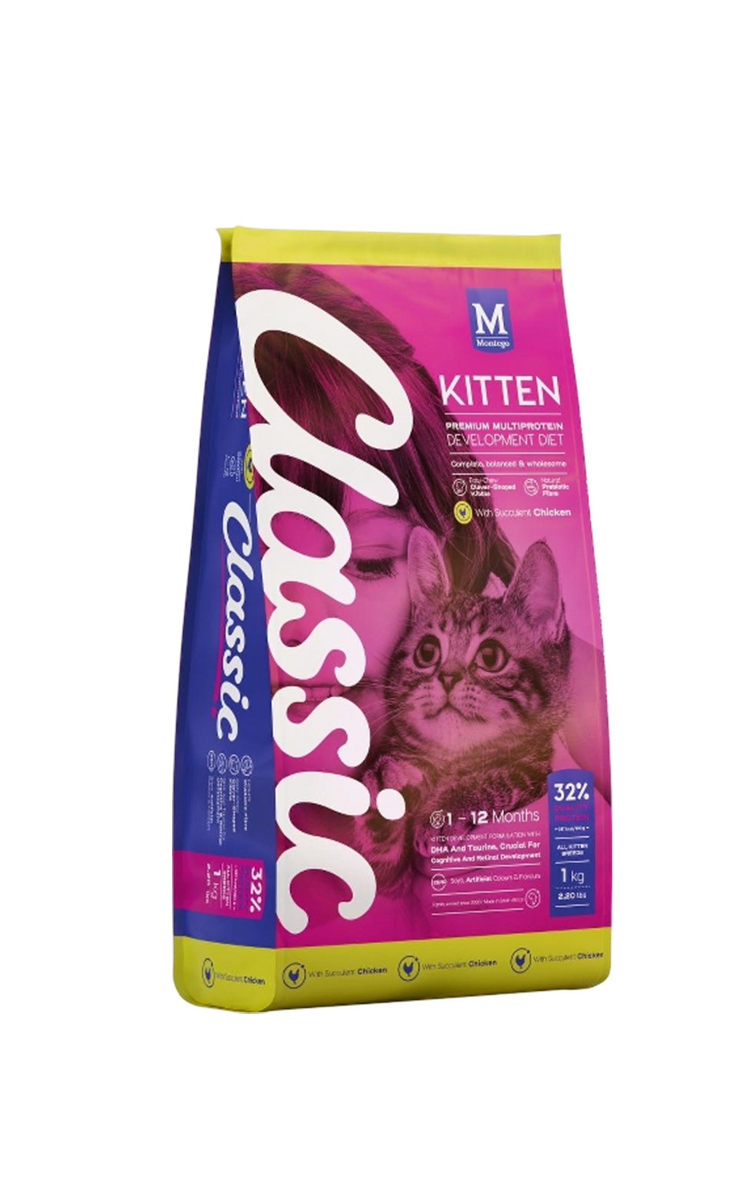 Petchoww-Montego Classic Kitten Chicken - 1kg